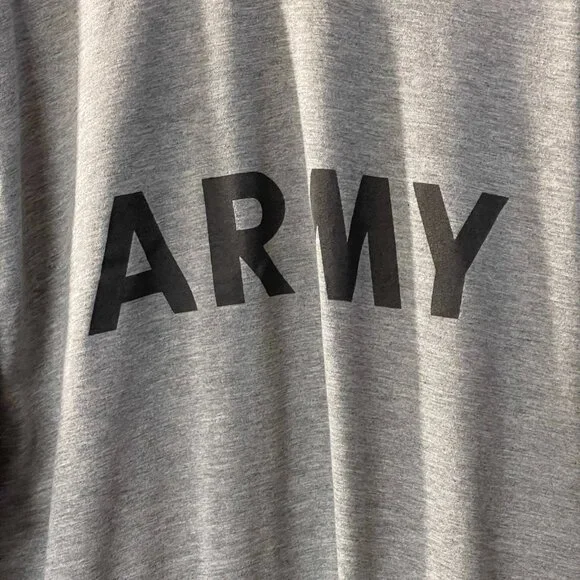 Vintage U.S. Army PT Long Sleeve Shirt - Military Training Tee, Size Large - Picture 2 of 9